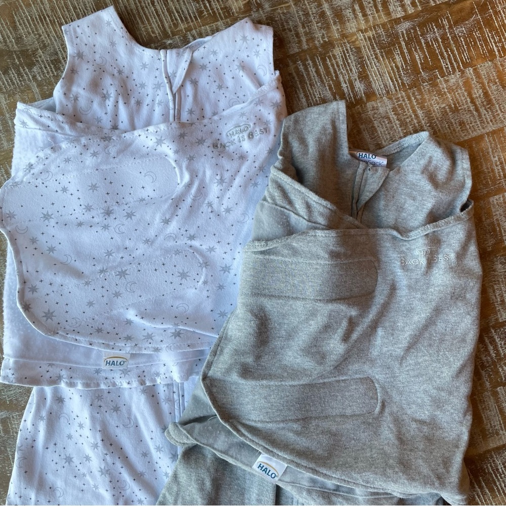 Two Halo Sleep sack Swaddles (3-6m)